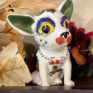 🐾🐾🐾NIKOLAOU🐾🐾🐾Colorful Ceramic Chihuahua Figurine